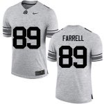 NCAA Ohio State Buckeyes Men's #89 Luke Farrell Gray Nike Football College Jersey BOH3745PO